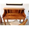 Image 3 : Martin & MacArthur  RC541 Wooden Plantation Desk (Vanity with Hutch) w/ Chair 36" x 18" x 39"H