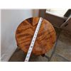 Image 8 : Round Wooden Stool/Stand w/ Cabriole Legs & Undershelf 14" Dia, 24"H
