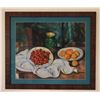 Image 1 : Still Life With Cherries And Peaches Art Print by Paul Cézanne, Framed 38" x 22"
