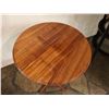 Image 2 : Round Wooden Table w/ Pedestal Base 20" Dia, 24"H