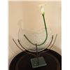 Image 1 : Modern Vase on Stand w/ Artificial Lily Flower 18" x 24"H