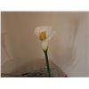 Image 2 : Modern Vase on Stand w/ Artificial Lily Flower 18" x 24"H