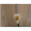Image 5 : Modern Vase on Stand w/ Artificial Lily Flower 18" x 24"H