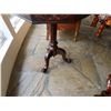 Image 3 : Wooden Octagon Table w/ Pedestal Base & Carved Top 21" Dia, 28"H