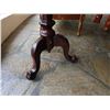 Image 4 : Wooden Octagon Table w/ Pedestal Base & Carved Top 21" Dia, 28"H
