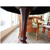 Image 7 : Wooden Octagon Table w/ Pedestal Base & Carved Top 21" Dia, 28"H