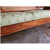Image 7 : Martin & MacArthur RC 617 S Wooden Love Seat w/ Woven Back & 2 Pineapple Seat Cushions 48" x 20" x 3