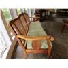 Image 17 : Martin & MacArthur RC 619 S Wooden Sofa w/ Woven Back & 3 Pineapple Seat Cushions 48" x 20" x 33"H
