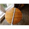 Image 10 : Round Wooden Table w/ Pedestal Base 21" Dia, 28"H