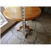 Image 11 : Round Wooden Table w/ Pedestal Base 21" Dia, 28"H