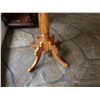 Image 3 : Round Wooden Table w/ Pedestal Base 21" Dia, 28"H