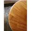 Image 4 : Round Wooden Table w/ Pedestal Base 21" Dia, 28"H