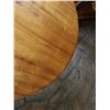 Image 5 : Round Wooden Table w/ Pedestal Base 21" Dia, 28"H