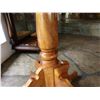 Image 8 : Round Wooden Table w/ Pedestal Base 21" Dia, 28"H