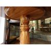 Image 9 : Round Wooden Table w/ Pedestal Base 21" Dia, 28"H