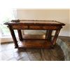 Image 2 : Wooden Console Table w/ 2 Drawers & Undershelf 50" x 18" x 35"H