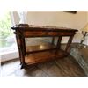 Image 7 : Wooden Console Table w/ 2 Drawers & Undershelf 50" x 18" x 35"H