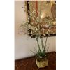 Image 1 : Artificial Flower Arrangement in Metal Pot 7" x 7" x 36"
