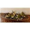 Image 1 : Artificial Flower Arrangement on Oval Tray 23"L x 7"H