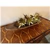 Image 2 : Artificial Flower Arrangement on Oval Tray 23"L x 7"H