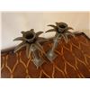 Image 2 : Qty 2 Palm Tree Candle Holders 13"H