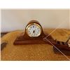 Image 3 : Wooden Clock & Outrigger Canoe w/ Sail on Tray, Misc Sizes