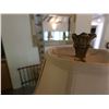 Image 11 : Qty 2 Metal Table Lamps w/ Pineapple Bases & White Shades 31"H