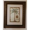 Image 1 : Palm Tree Artwork Inscribed to Her Royal Highness The Princess of Wales. Framed 29" x 36"
