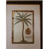 Image 2 : Palm Tree Artwork Inscribed to Her Royal Highness The Princess of Wales. Framed 29" x 36"