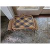 Image 2 : MacKenzie Childs Wicker Rattan Breakfast Bed Tray With Bell 12" x 14"