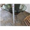 Image 6 : Round Glass Top Table on Metal Tripod Base w/ Undershelf & Bowl 24" Dia, 29"H