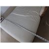 Image 9 : Wicker Rattan Chaise Lounge w/ White Cushion 59" x 36" x 38"H