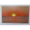 Image 1 : Sunset on the Ocean Artwork, Unframed 48" x 30"