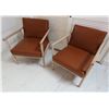 Image 1 : Qty 2 West Elm Beck Chairs w/ Upholstered Backs & Seats 25" x 27" x 25"H