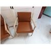 Image 3 : Qty 2 West Elm Beck Chairs w/ Upholstered Backs & Seats 25" x 27" x 25"H