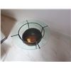 Image 2 : Round Glass Top Table on Metal Base w/ Undershelf & Bowl 27" Dia, 16"H
