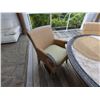 Image 8 : Tommy Bahama Round Woven Outdoor Table w/ Glass Top & 4 Matching Chairs 54" Dia, 30"H