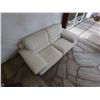 Image 14 : Chateau D'ax Italian Leather Love Seat 75" x 36" x 30"H