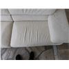 Image 7 : Chateau D'ax Italian Leather Sofa 87" x 33" x 30"H