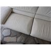 Image 8 : Chateau D'ax Italian Leather Sofa 87" x 33" x 30"H