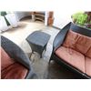 Image 4 : JANUS et Cie Woven 3-Piece Outdoor Seating Set w/ Love Seat, 2 Chairs (stone table not included)