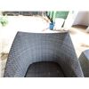 Image 7 : JANUS et Cie Woven 3-Piece Outdoor Seating Set w/ Love Seat, 2 Chairs (stone table not included)
