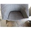 Image 8 : JANUS et Cie Woven 3-Piece Outdoor Seating Set w/ Love Seat, 2 Chairs (stone table not included)
