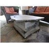 Image 2 : Stone Slab Outdoor Table 27" x 35" x 15"H