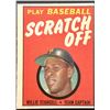 Image 1 : 1970 TOPPS PLAY BASEBALL SCRATCH OFF WILLIE STARGELL (HOF)