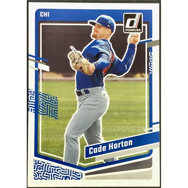 2023 DONRUSS CADE HORTON ROOKIE CARD