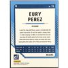 Image 2 : 2024 DONRUSS YELLOW PARALLEL EURY PEREZ ROOKIE CARD