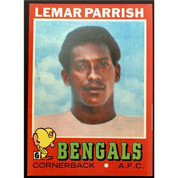 1971 TOPPS LEMAR PARRISH ROOKIE CARD