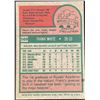 Image 2 : 1975 TOPPS FRANK WHITE