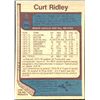 Image 2 : 1977-78 O-PEE-CHEE CURT RIDLEY ROOKIE CARD